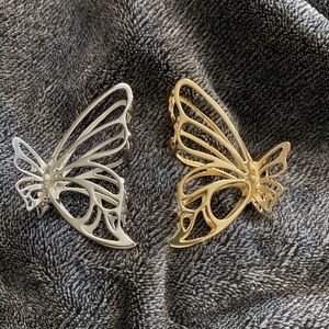 Metal Butterfly Hair Clips